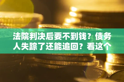 济南法院判决后要不到钱？债务人失踪了还能追回？看这个方法！