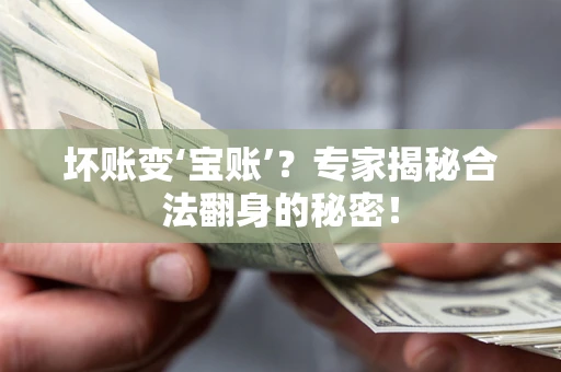 济南坏账变‘宝账’？专家揭秘合法翻身的秘密！