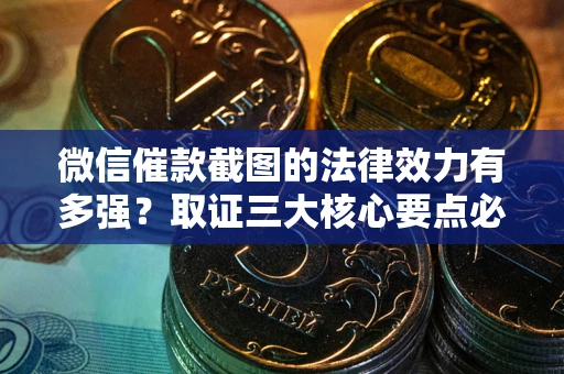 济南微信催款截图的法律效力有多强？取证三大核心要点必须知道！