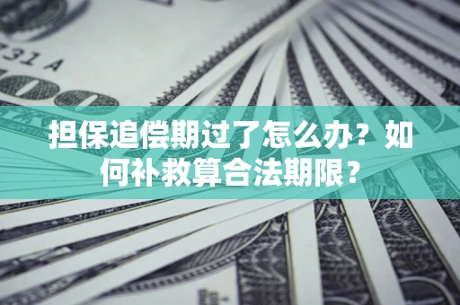 济南担保追偿期过了怎么办？如何补救算合法期限？