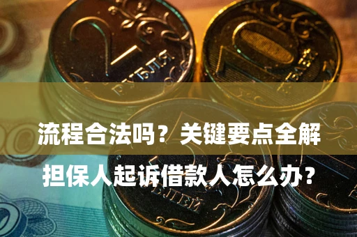 济南

担保人起诉借款人怎么办？流程合法吗？关键要点全解析