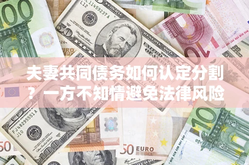 济南夫妻共同债务如何认定分割？一方不知情避免法律风险必看！